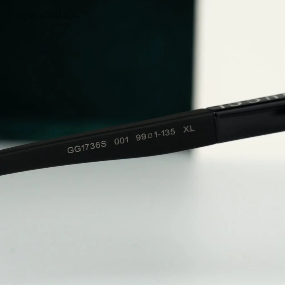 BRAND NEW Gucci GG1736S 001 Black Grey Unisex Sunglasses GG 1736S